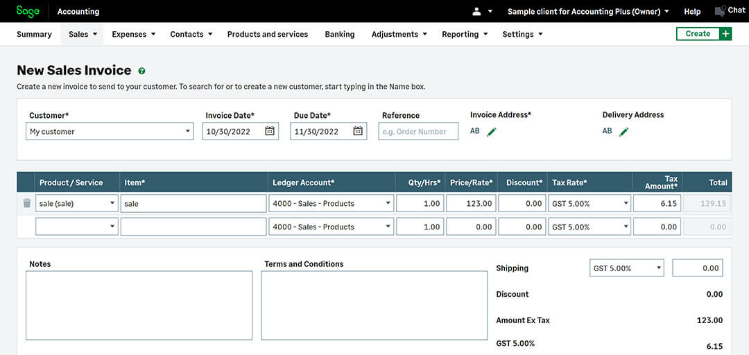 Accounting software: Sage cloud accounting